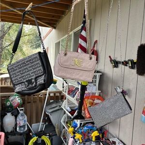 Chanel Black and Gray Shoulder Bag